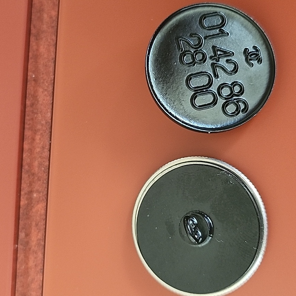 Chanel Black Numeric Buttons -Set Of 2 - image 5